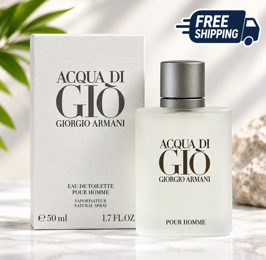 Giorgio Armani Acqua di Gio Pour Homme Eau de Toilette 50ml bottle and box