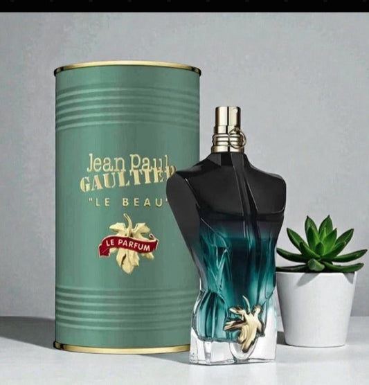 Jean Paul Gaultier Le Beau Le Parfum Eau de Parfum Intense for men green bottle and packaging