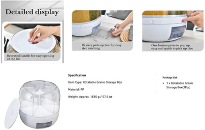 Grain Storage Container Dispenser